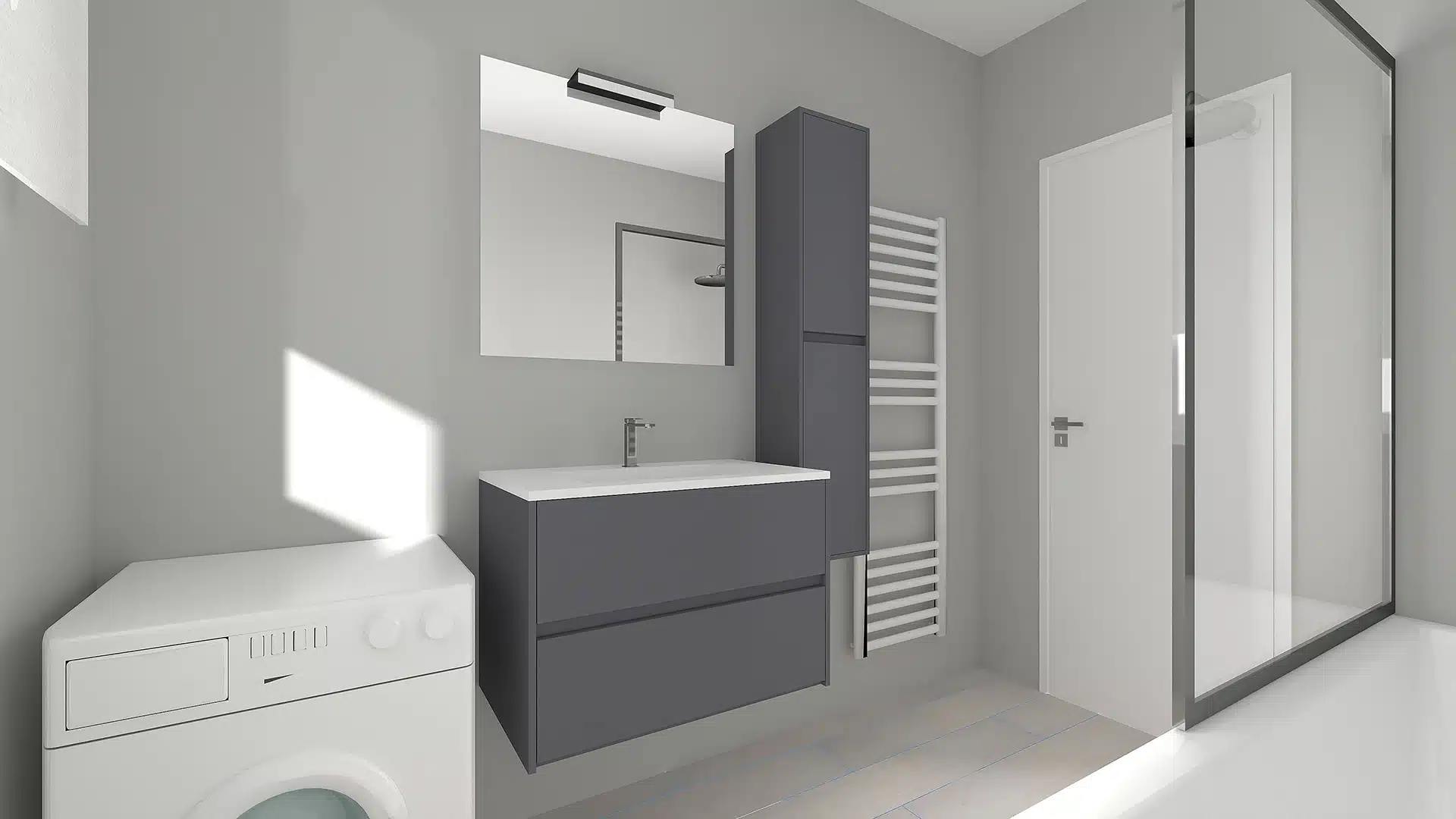 Rendering 3D per la progettazione del bagno a Reggio Emilia e Modena